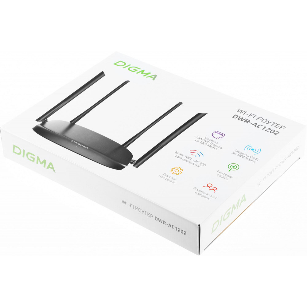 Роутер беспроводной Digma DWR-AC1202
