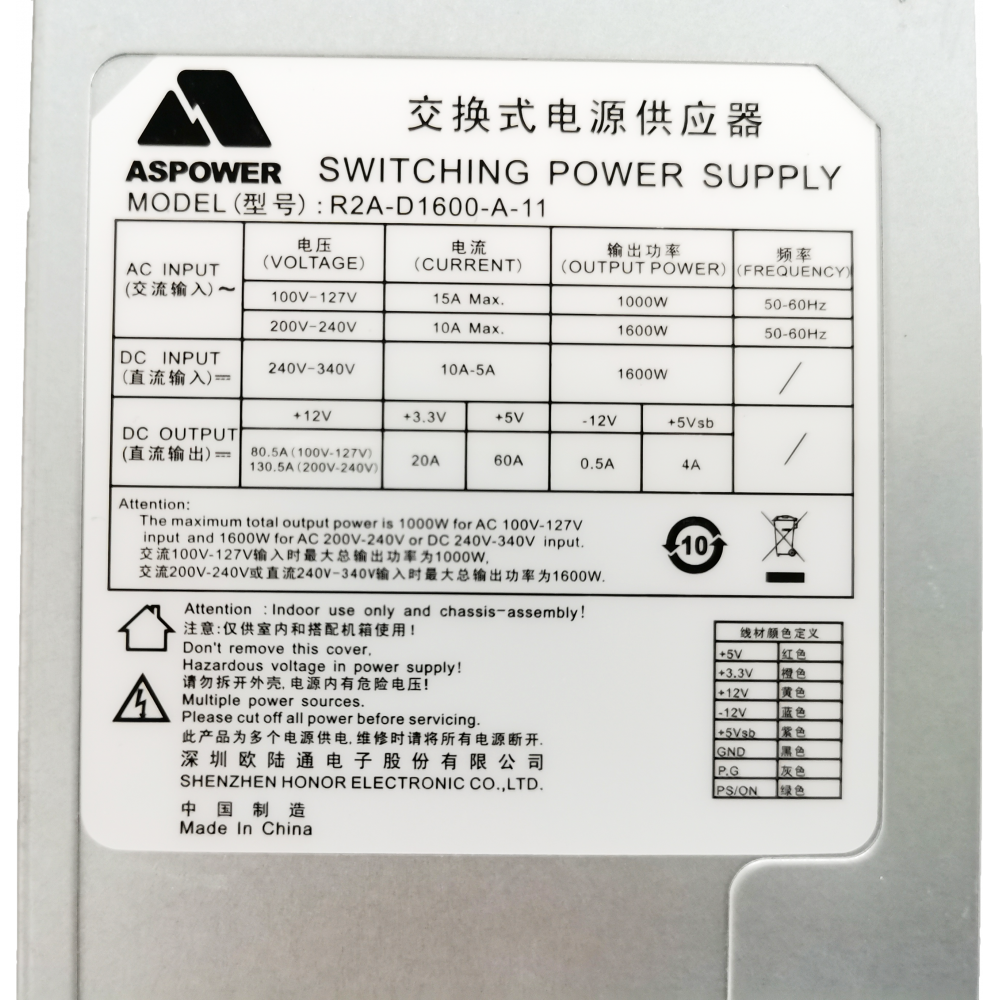 Блок питания серверный Q-dion Qdion Model R2A-D1600-AC14