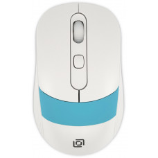 Мышь Oklick 310MW белыйсиний оптическая 3200dpi беспров. USB для ноутбука 4but (1869094) Oklick 1869094