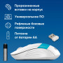 Мышь Oklick 310MW белыйсиний оптическая 3200dpi беспров. USB для ноутбука 4but (1869094) Oklick 1869094