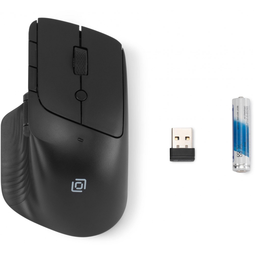 Мышь Oklick 501MW черный оптическая 2400dpi беспров. USB для ноутбука 6but (1877553) Oklick 1877553