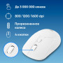Мышь Oklick 509MW white белый оптическая 1600dpi беспров. USB для ноутбука 4but (1885186) Oklick 1885186