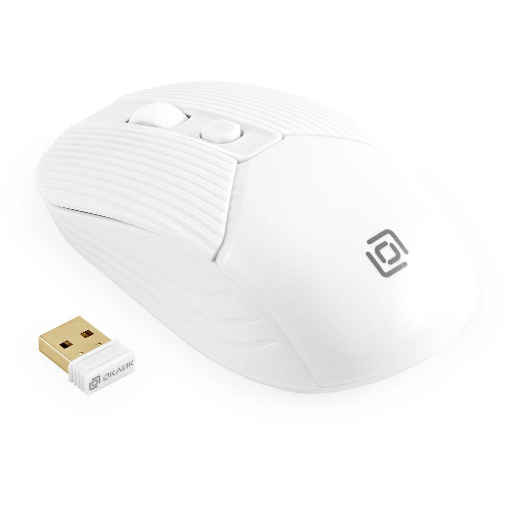 Мышь Oklick 509MW white белый оптическая 1600dpi беспров. USB для ноутбука 4but (1885186) Oklick 1885186