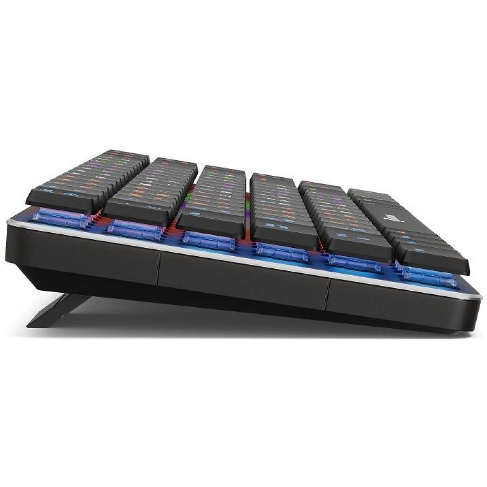 Клавиатура Oklick K615X механическая серыйсеребристый USB slim Multimedia for gamer LED (1934413) Oklick 1934413