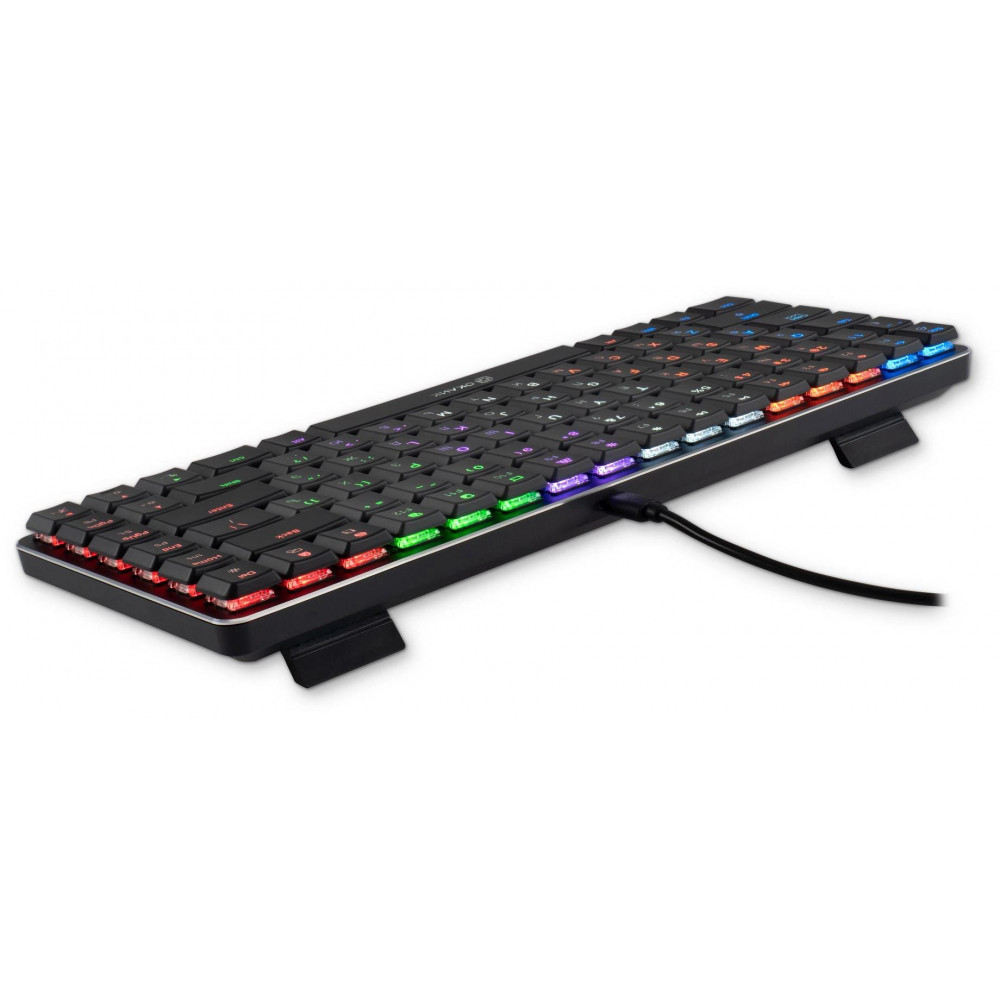 Клавиатура Oklick K615X механическая серыйсеребристый USB slim Multimedia for gamer LED (1934413) Oklick 1934413