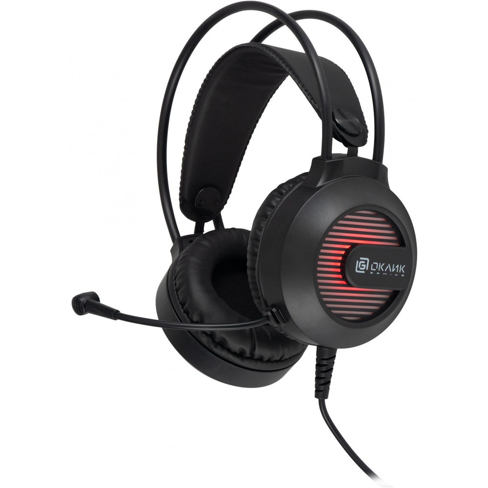 Наушники с микрофоном Oklick HS-L300G черный 2.2м мониторные оголовье (1796949) Oklick 1796949