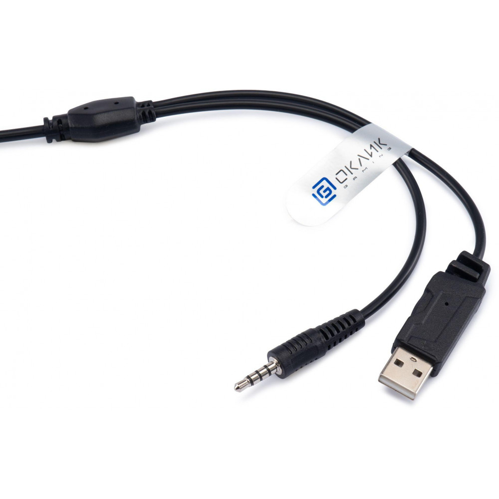 Наушники с микрофоном Oklick HS-L300G черный 2.2м мониторные оголовье (1796949) Oklick 1796949