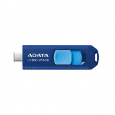 Флешка USB ADATA UC300 (ACHO-UC300-256G-RNB/BU), 256 Gb, USB 3.2 Gen1, R/W 100/30, синий/голубой
