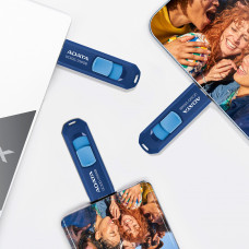 Флешка USB ADATA UC300 (ACHO-UC300-32G-RNB/BU), 32 Gb, Type-C USB 3.2 Gen1, R/W 100/30, синий/голубой