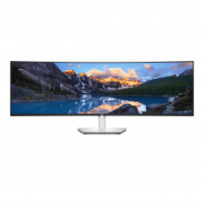 Монитор 49" Dell UltraSharp U4924DW IPS 5120x1440, 60 Гц, 5 мс, 32:9, 350 кд/м2, 2xHDMI, 1xDP, изогнутый, черный и серебристый/черный