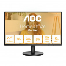 Монитор 27" AOC Basic-Line 27B3CA2 IPS 1920x1080, 100 Гц, 1 мс, 16:9, 250 кд/м2, 1xHDMI, 1xDP, 1xUSB-C, черный