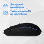 Мышь Oklick 100M черный оптическая 1600dpi USB для ноутбука 4but (1909417) Oklick 1909417