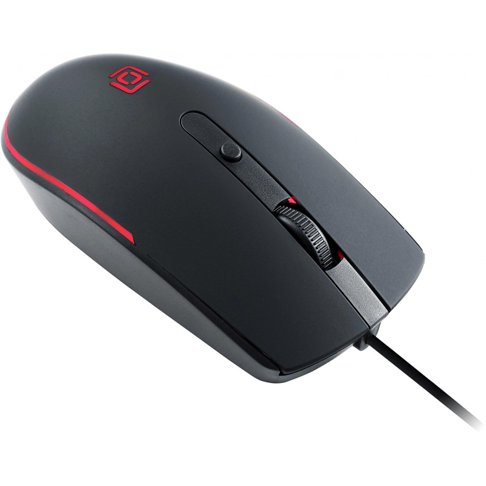 Мышь Oklick 100M черный оптическая 1600dpi USB для ноутбука 4but (1909417) Oklick 1909417