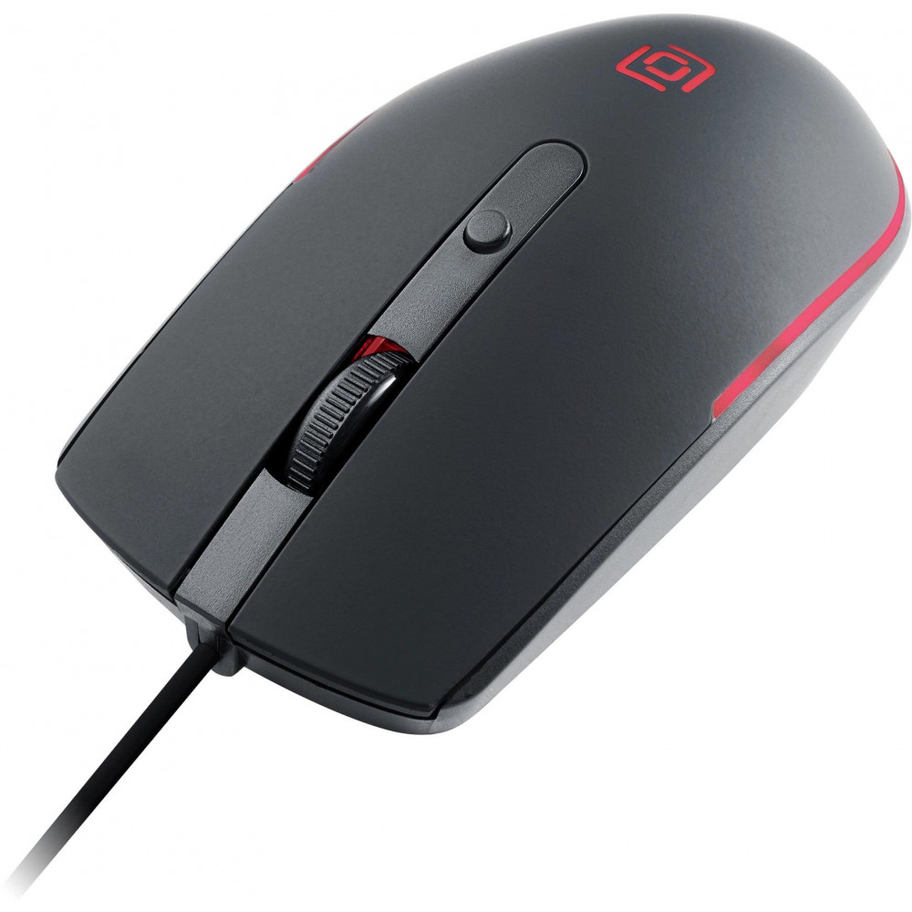 Мышь Oklick 100M черный оптическая 1600dpi USB для ноутбука 4but (1909417) Oklick 1909417