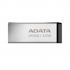 Флешка USB ADATA UR350 (UR350-32G-RSR/BK), 32 Gb, USB 3.2, R/W 100/15, серебристый/черный