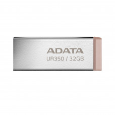 Флешка USB ADATA UR350 (UR350-32G-RSR/BG), 32G, USB 3.2, R/W 100/15, серебристый/коричневый