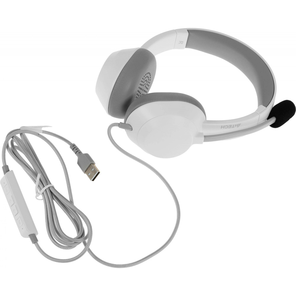 Наушники с микрофоном A4Tech FH150U WHITE