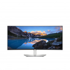 Монитор 37.5" Dell UltraSharp U3824DW IPS 3840x1600, 60 Гц, 8 мс, 21:9, 300 кд/м², 2xHDMI, 1xDP, 1xUSB-C, 2x9 Вт, серебристый