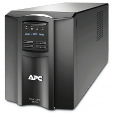 Источник бесперебойного питания APC Smart-UPS 1000VA/700W, Line-Interactive, LCD, Out: 220-240V 8xC13 (4-Switched), SmartSlot, USB, SmartConnect, черный, 1 year warranty (REP: SMT1000I)