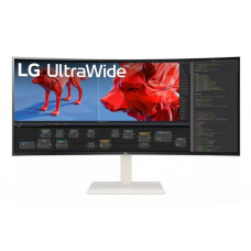 Монитор 38" LG UltraWide 38WR85QC-W NANO IPS 3840x1600, 144 Гц, 1 мс, 21:9, 600 кд/м2, 2xHDMI, 1хDP, USB-C, 1x3.5 мм, изогнутый, белый
