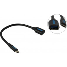 Адаптер-переходник Vention USB CM OTG USB 3.0 AF, гибкий - 0,15м. Vention CCVBB