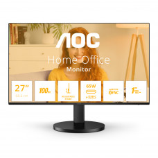 Монитор 27" AOC Q27B3CF2 IPS 2560x1440, 100 Гц, 4 мс, 16:9, 350 кд/м2, 1xHDMI, 1xUSB-C, черный