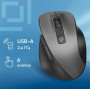 Мышь Oklick 504MW черныйсерый оптическая 1600dpi silent беспров. USB 6but (2004736) Oklick 2004736