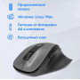 Мышь Oklick 504MW черныйсерый оптическая 1600dpi silent беспров. USB 6but (2004736) Oklick 2004736