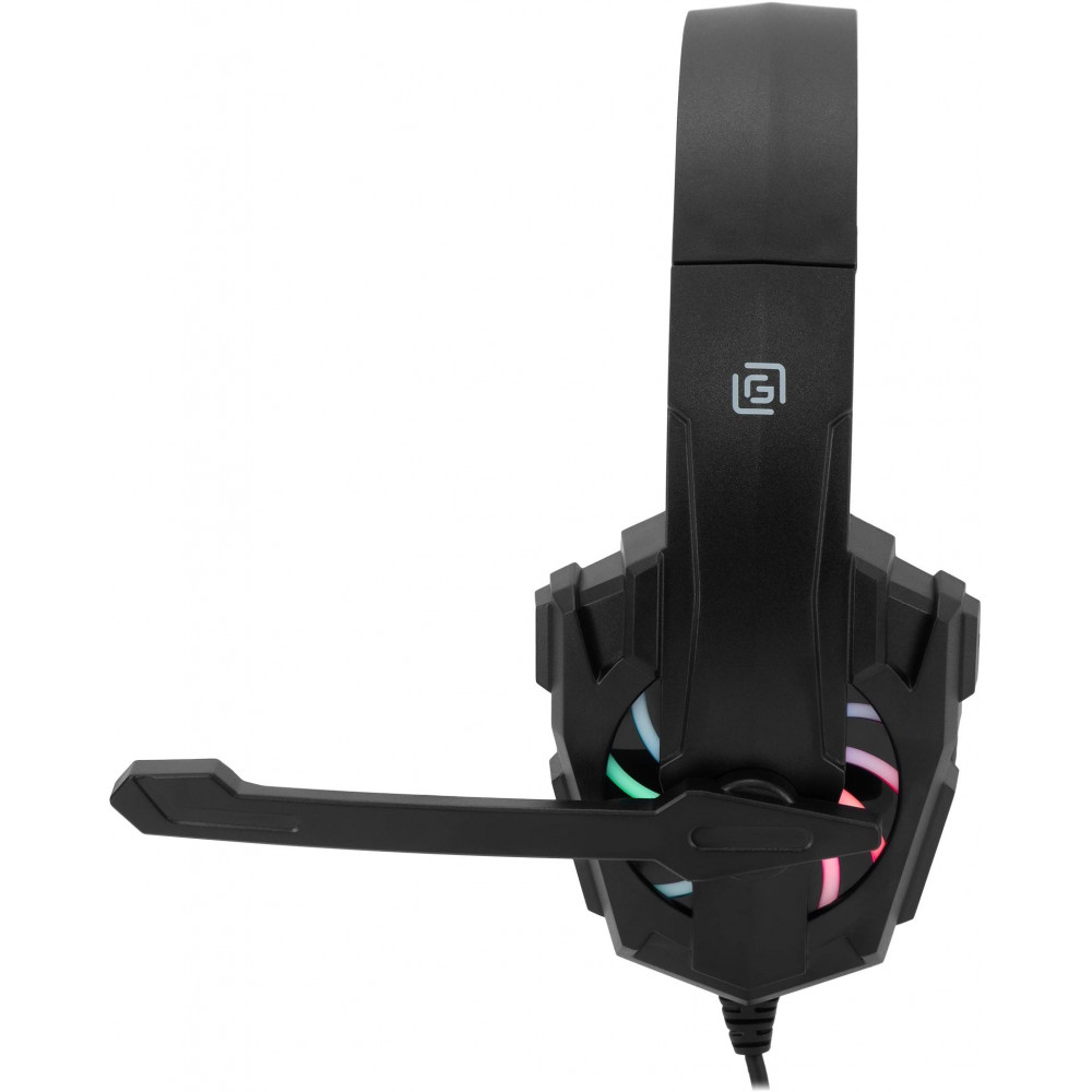 Наушники с микрофоном Oklick HS-L355G черный 1.8м мониторные оголовье (1939807) Oklick 1939807