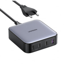 Сетевое зарядное устройство на рабочий стол 100Вт Ugreen CD328, 1хUSB-A, 3хUSB-C, PD 3.0, QC 4.0+, GaN, Space Gray (90928)