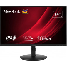 Монитор 23.8" Viewsonic VA2408-HDJ IPS 1920x1080, 100 Гц, 5 мс, 16:9, 250 кд/м², 1xHDMI, 1xDP, 1xVGA, 1x3.5 мм, черный
