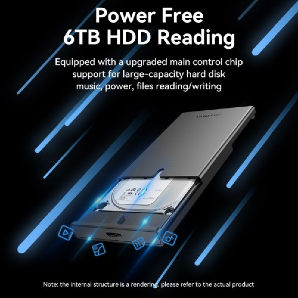 Внешний корпус Vention для HDDSSD 2.5&quot (USB 3.0 Mirco-B) Черный Vention KPAB0