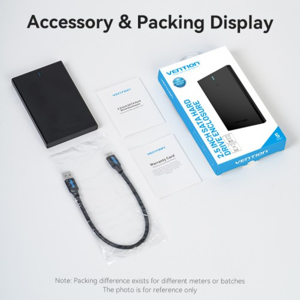 Внешний корпус Vention для HDDSSD 2.5&quot (USB 3.0 Mirco-B) Черный Vention KPAB0