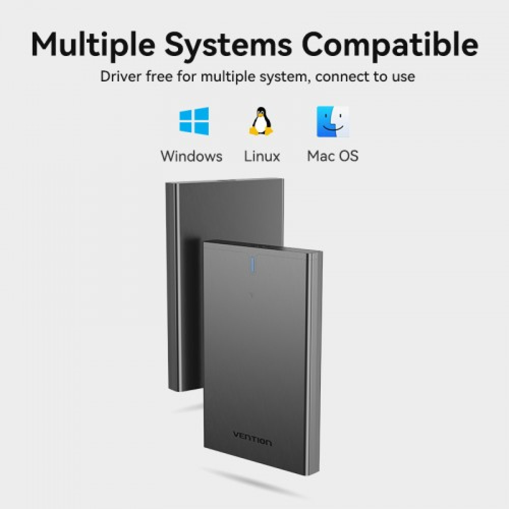 Внешний корпус Vention для HDDSSD 2.5&quot (USB 3.0 Mirco-B) Черный Vention KPAB0