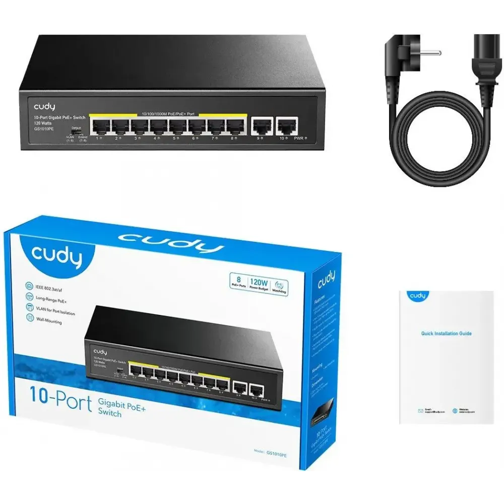Коммутатор Cudy GS1010PE