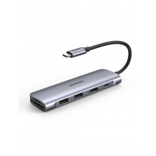 Концентратор USB-хаб UGREEN CM195-70411 Space Gray (70411)