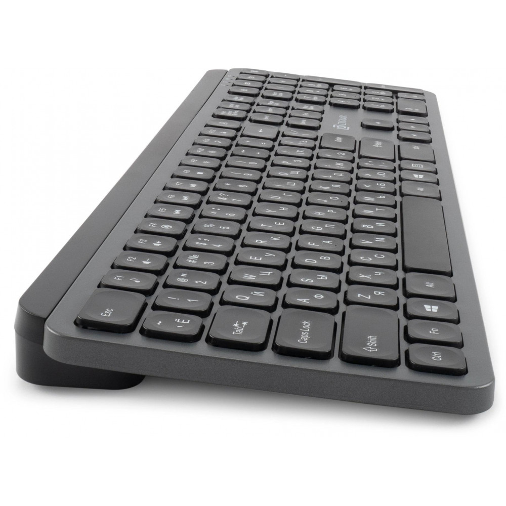 Клавиатура Oklick K859W серыйчерный USB беспроводная slim Multimedia (2002136) Oklick 2002136