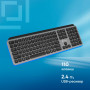 Клавиатура Oklick K859W серыйчерный USB беспроводная slim Multimedia (2002136) Oklick 2002136