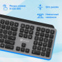 Клавиатура Oklick K859W серыйчерный USB беспроводная slim Multimedia (2002136) Oklick 2002136