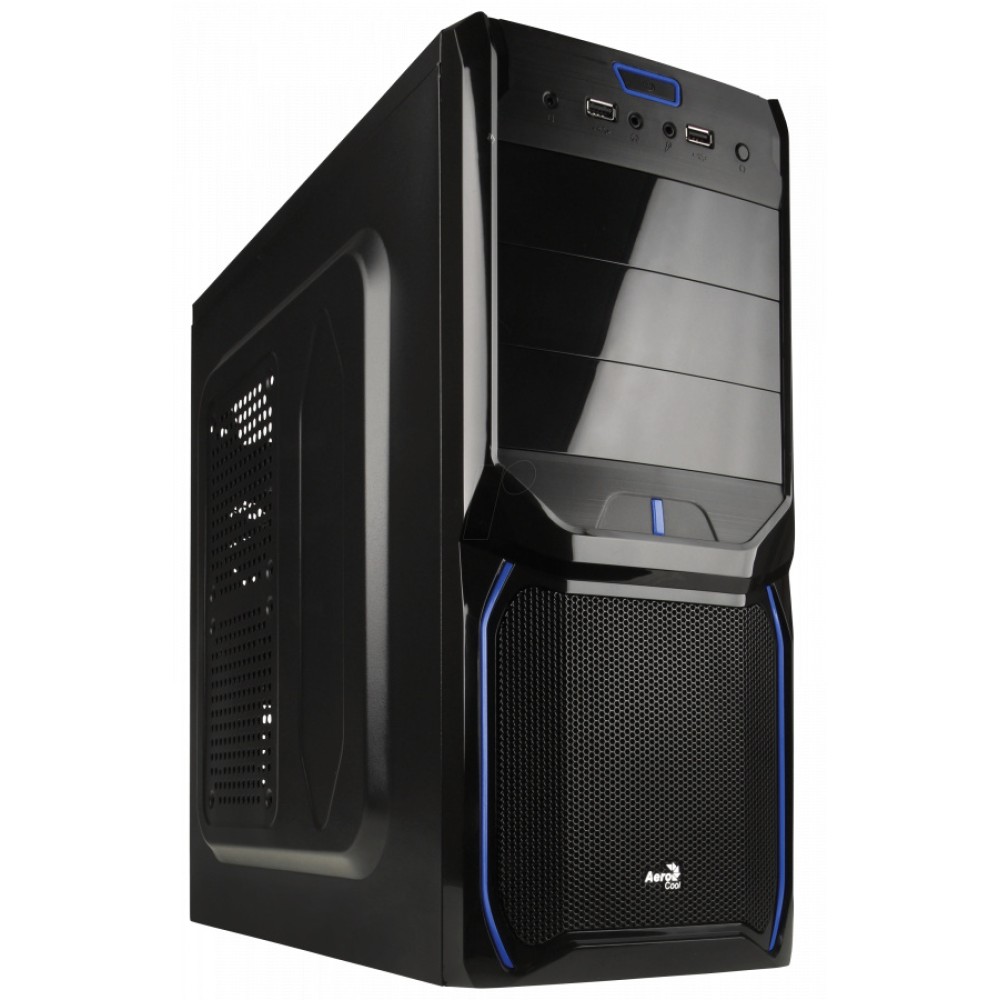 Корпус для ПК AeroCool V3X Evil Blue Edition без БП Black/Blue
