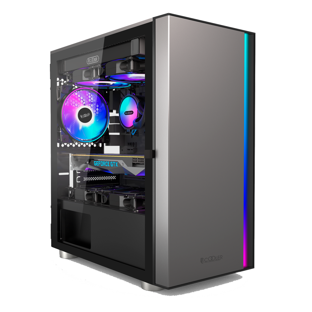 Корпус без блока питания PcCooler LM300 ARGB BK