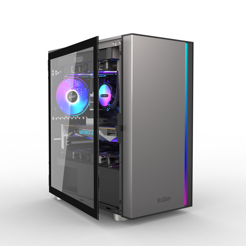 Корпус без блока питания PcCooler LM300 ARGB BK