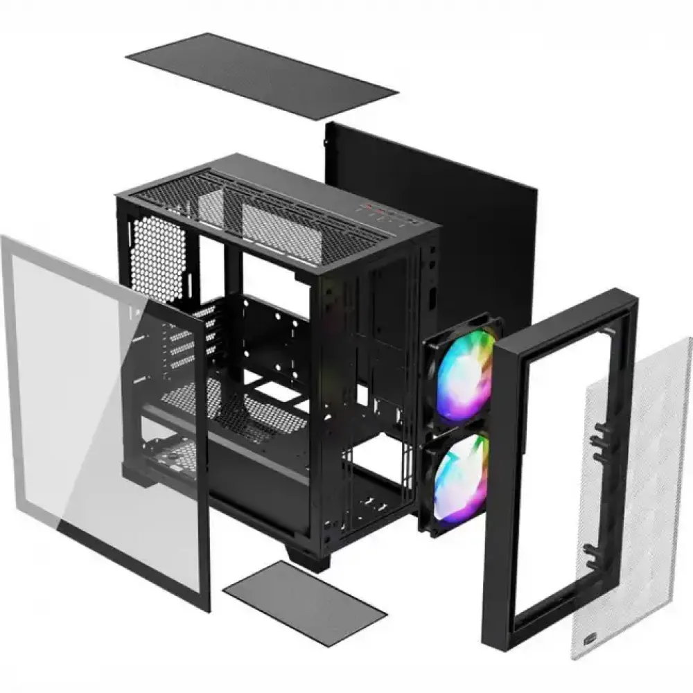 Корпус без блока питания PcCooler C3D310 BK ARGB