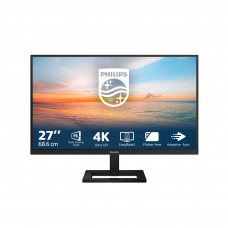 Монитор 27" Philips 27E1N1900AE IPS 3840x2160, 60 Гц, 4 мс, 16:9, 350 кд/м², 2xHDMI, 2xUSB 3.2, 1xUSB-C, 1x3.5 мм, черный