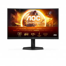 Монитор 27" AOC C27G4ZXU VA 1920x1080, 280 Гц, 1 мс, 16:9, 300 кд/м², 3000:1, 1500R, 2xHDMI, 1xDP, изогнутый 1500R, черный