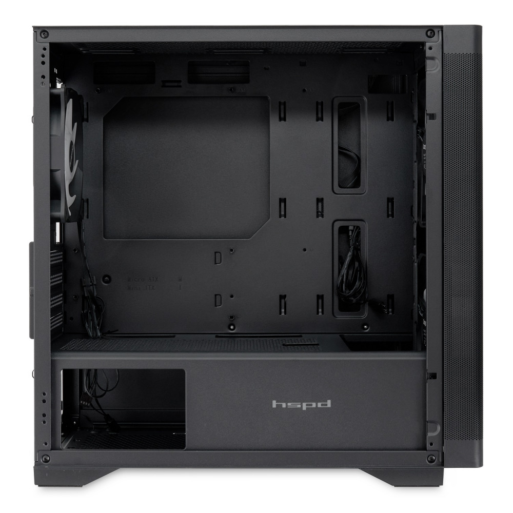 Корпус без блока питания HSPD M320-TGBK-ARGB