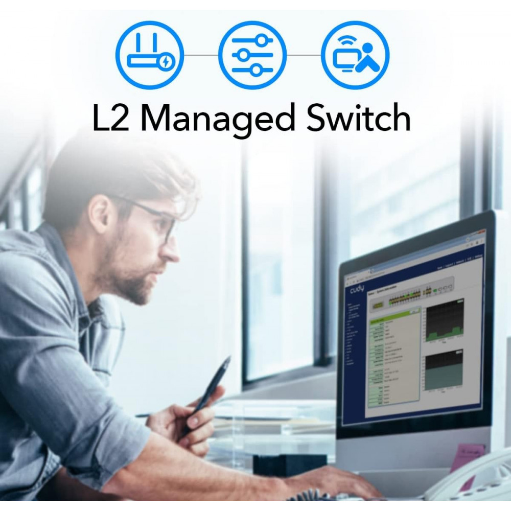 Коммутатор Cudy GS2028PS4-300W