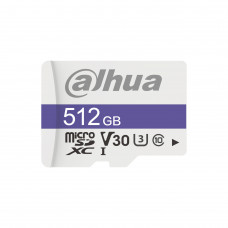 Карта памяти DAHUA 512GB MicroSD C10/U3/V30 FAT32 Memory card R/W 85MB/s/80MB/s