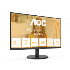 Монитор 27" AOC U27B3M VA 3840x2160, 60 Гц, 4 мс, 16:9, 300 кд/м², 1xHDMI, 1xDP, 3500:1, HDR400, черный
