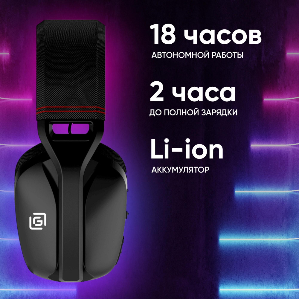 Наушники с микрофоном Oklick HS-L750G черный 1.5м накладные BT оголовье (2007557) Oklick 2007557